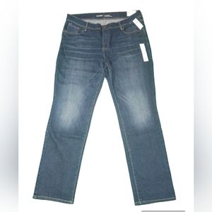 OLD NAVY SIZE 16 (Plus) NWT‼️ Mid-Rise Straight-Leg STRETCH JEANS 👖 Women's